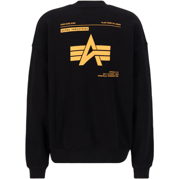 Alpha Industries  Sweatshirt Logo Backprint Sweatshirt - black günstig online kaufen