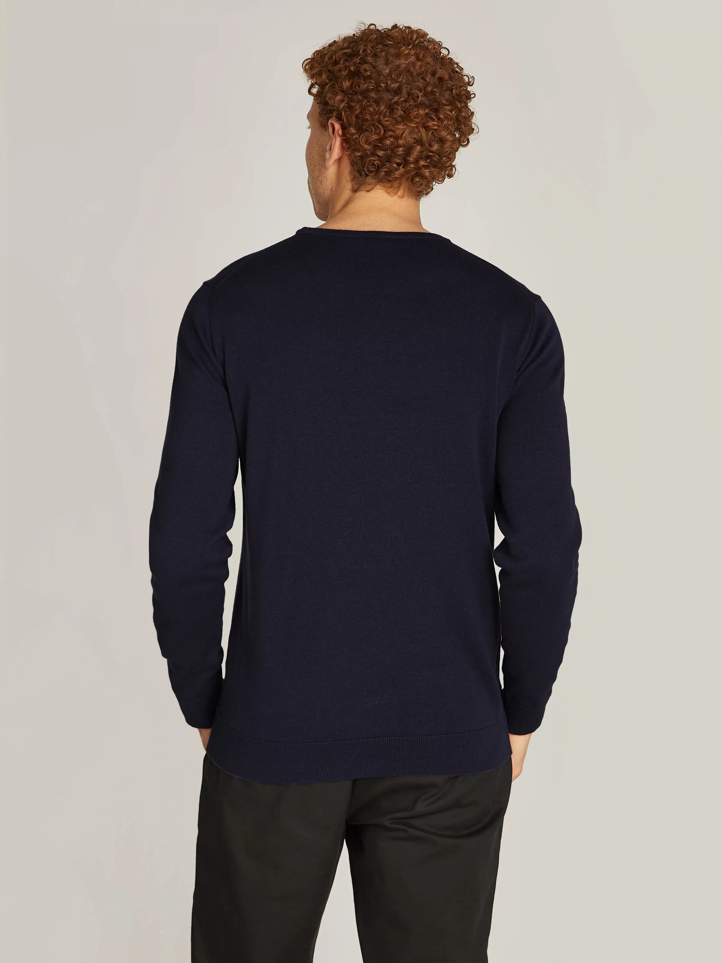 Calvin Klein Rundhalspullover COTTON SILK BLEND CN SWEATER mit Logoprägung günstig online kaufen