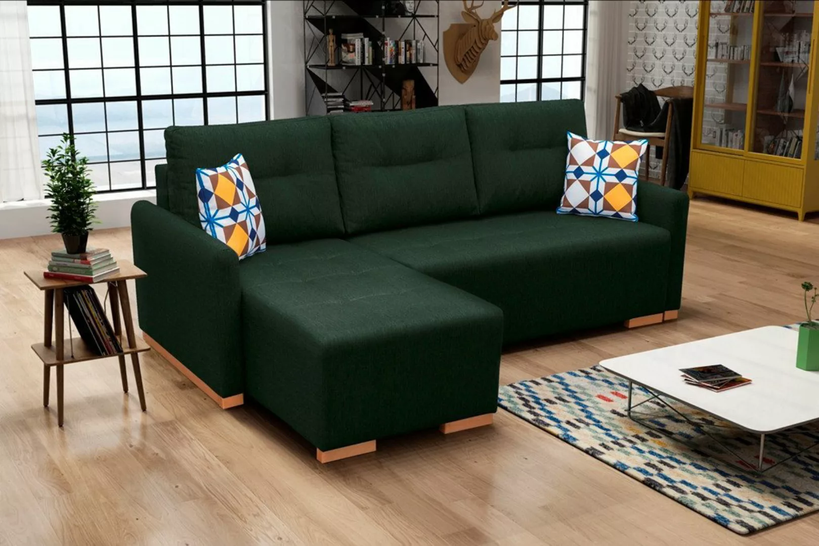 ALTDECOR Ecksofa XIA, Couch mit Schlaffunktion, Wohnzimmer - Wohnlandschaft günstig online kaufen