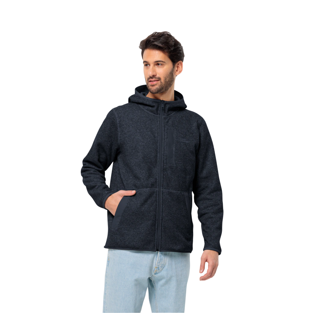 Jack Wolfskin Fleecejacke "TANNENSPUR HOODED JKT M", mit Kapuze, mit Tasche günstig online kaufen