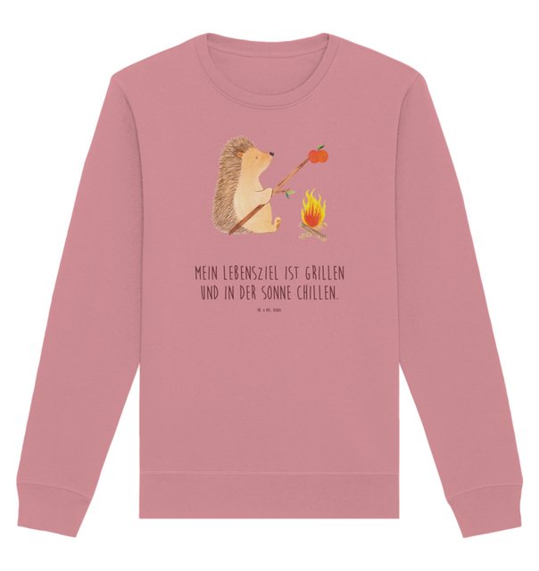 Mr. & Mrs. Panda Longpullover Größe L Igel Grillen - Canyon Pink - Geschenk günstig online kaufen