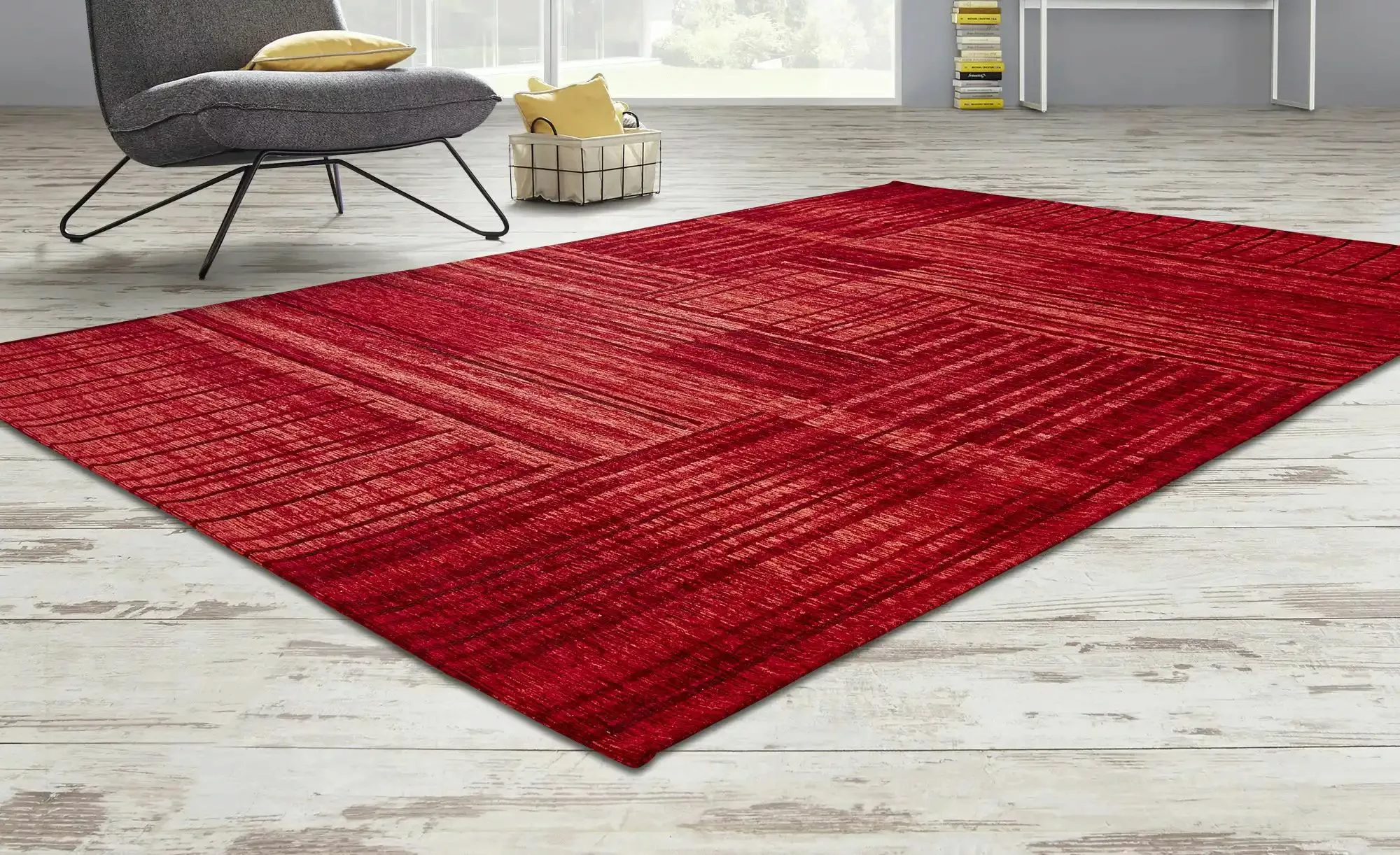 TOM TAILOR HOME Teppich »Stripy Pat«, rechteckig, 5 mm Höhe, Flachgewebe, m günstig online kaufen