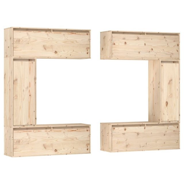 vidaXL TV-Schrank TV-Schränke 6 Stk Massivholz Kiefer Lowboard Lowboard günstig online kaufen