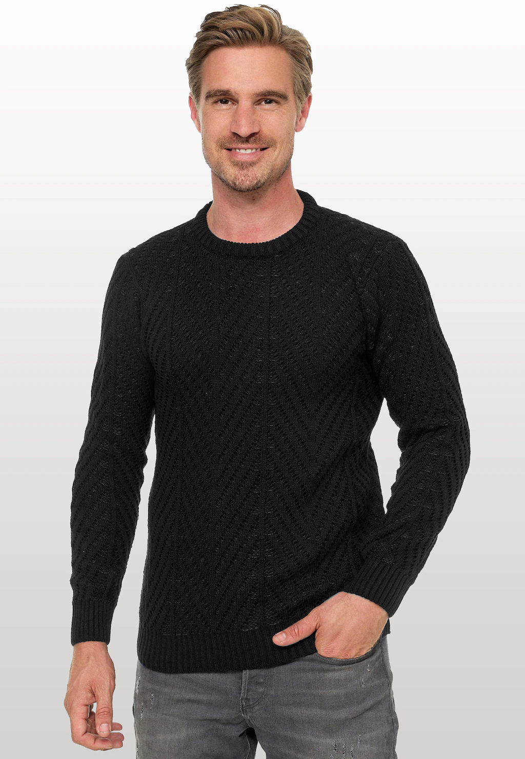 Rusty Neal Strickpullover, mit angesagtem Design günstig online kaufen