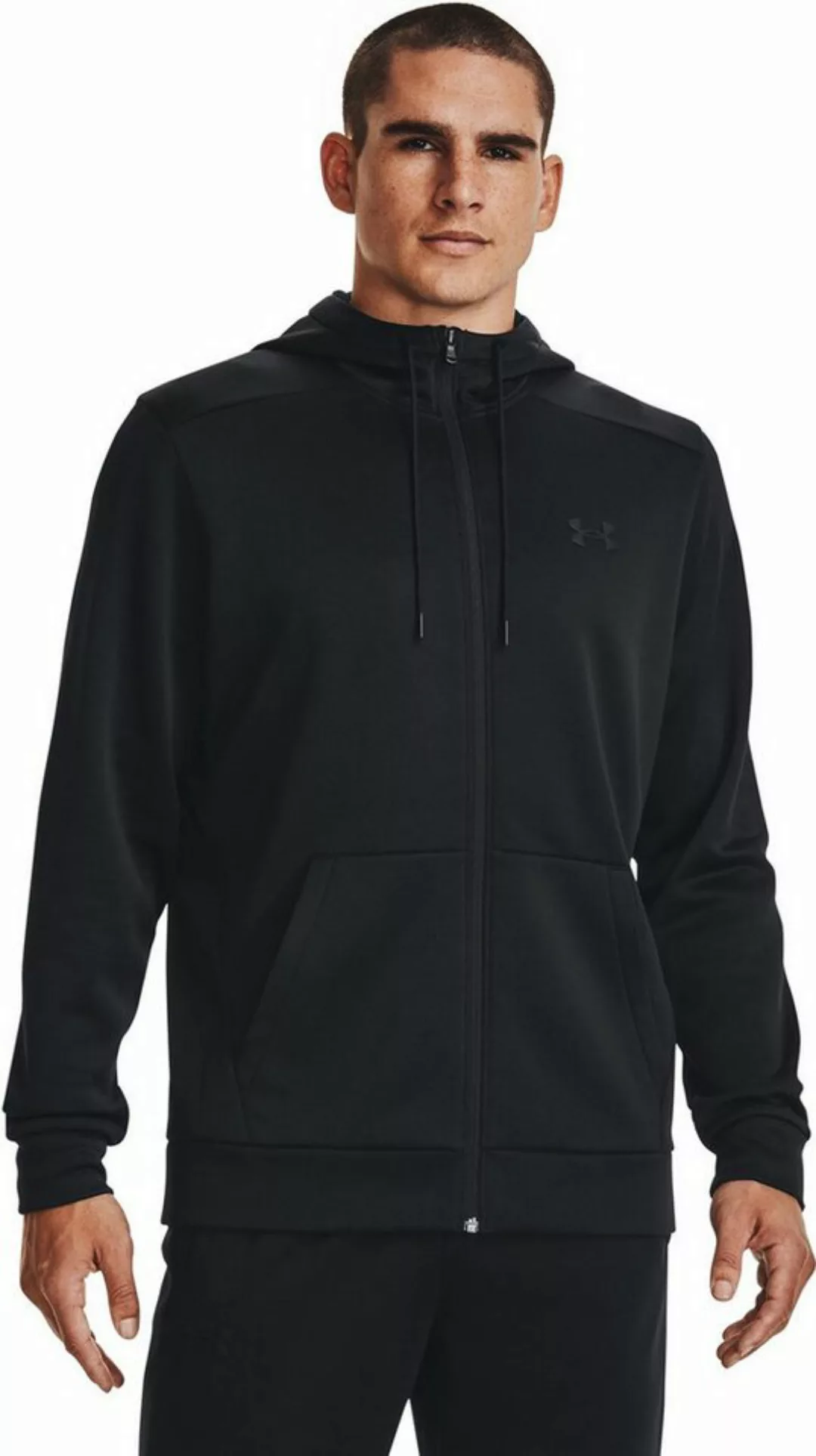 Under Armour® Longsweatshirt UA ARMOUR FLEECE FZ HOODIE BLACK günstig online kaufen