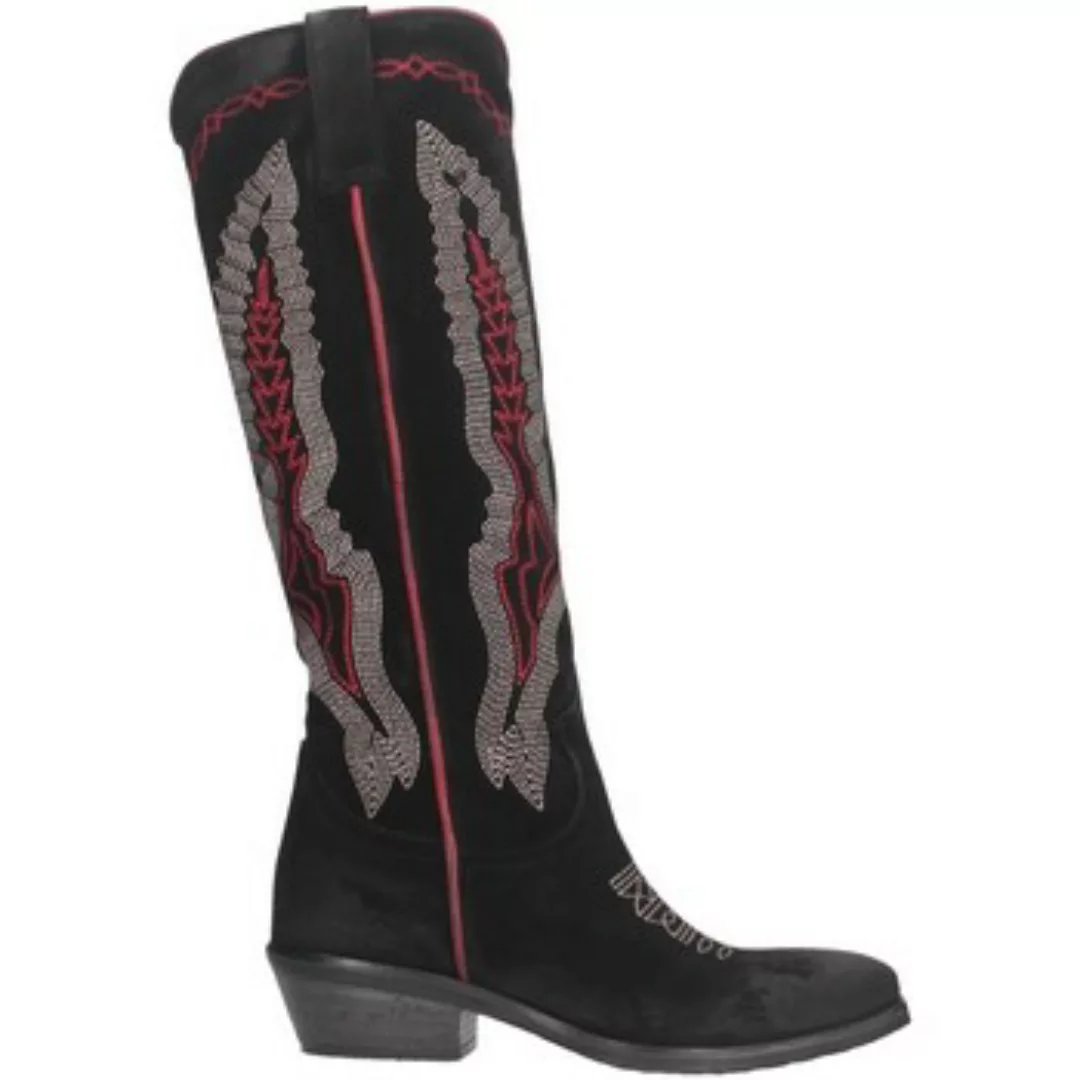 Metisse  Damenstiefel TEX247 Texano Frau Schwarz / Rot günstig online kaufen