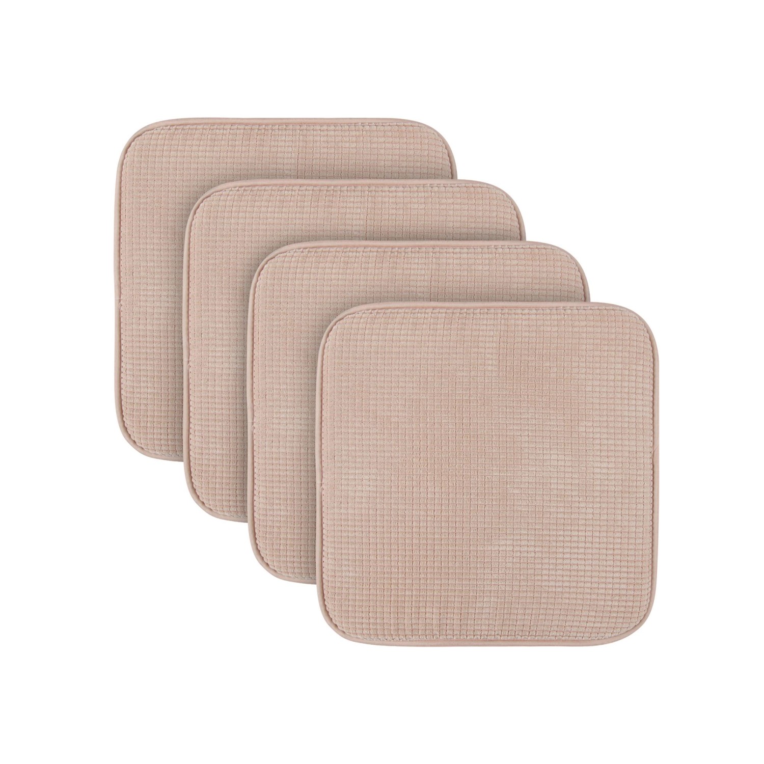 Bestlivings Stuhlkissen Struktur Beige 38 x 38 x 3 cm 4er Pack günstig online kaufen