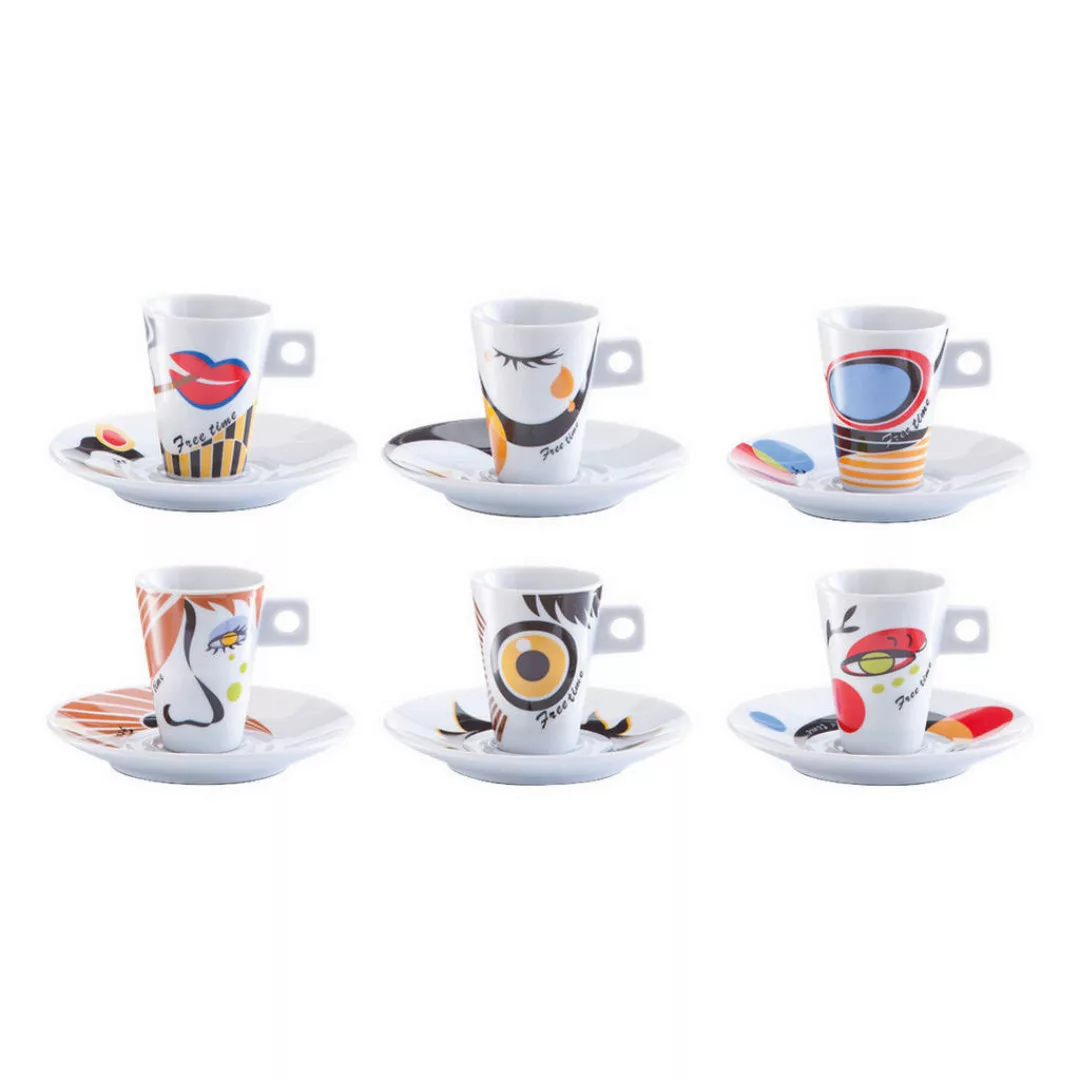 Zeller Present Espressotasse »Faces«, (Set, 12 tlg.) günstig online kaufen
