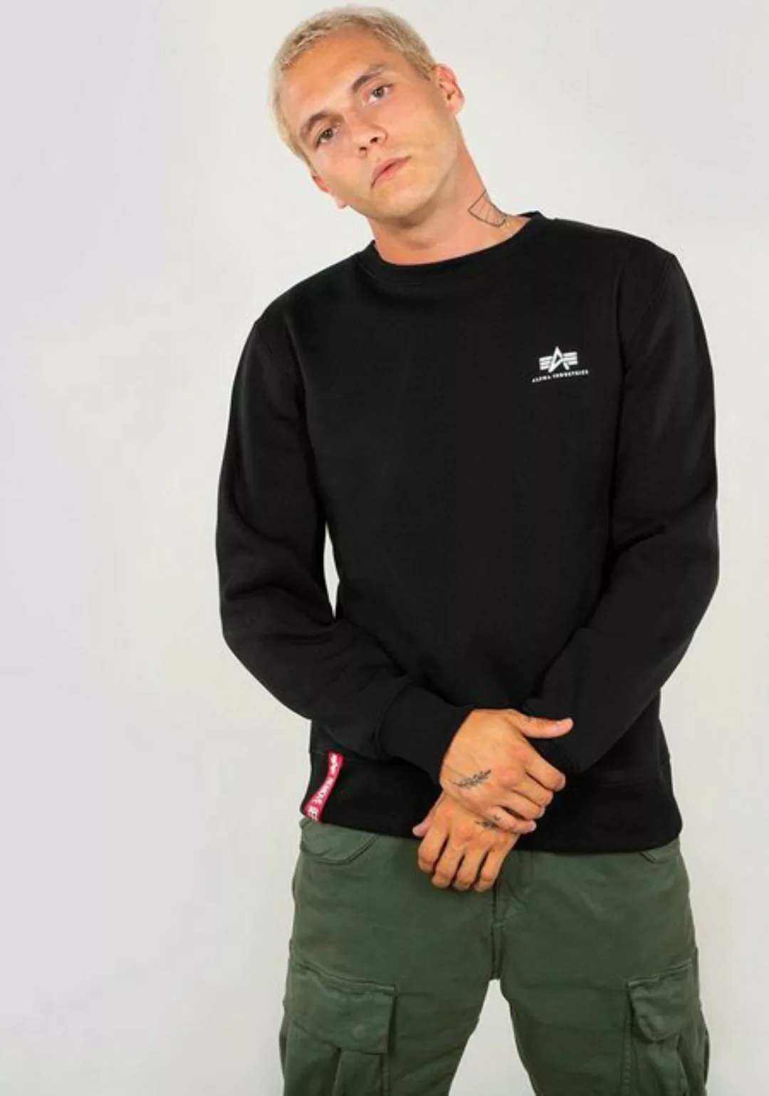 Alpha Industries Sweatshirt Basic Sweater small Logo günstig online kaufen
