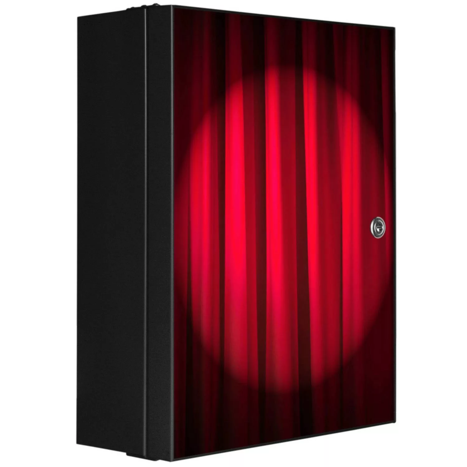 Banjado XXL Medizinschrank Abschliessbar 35x46x15cm Arzneischrank Anthrazit günstig online kaufen