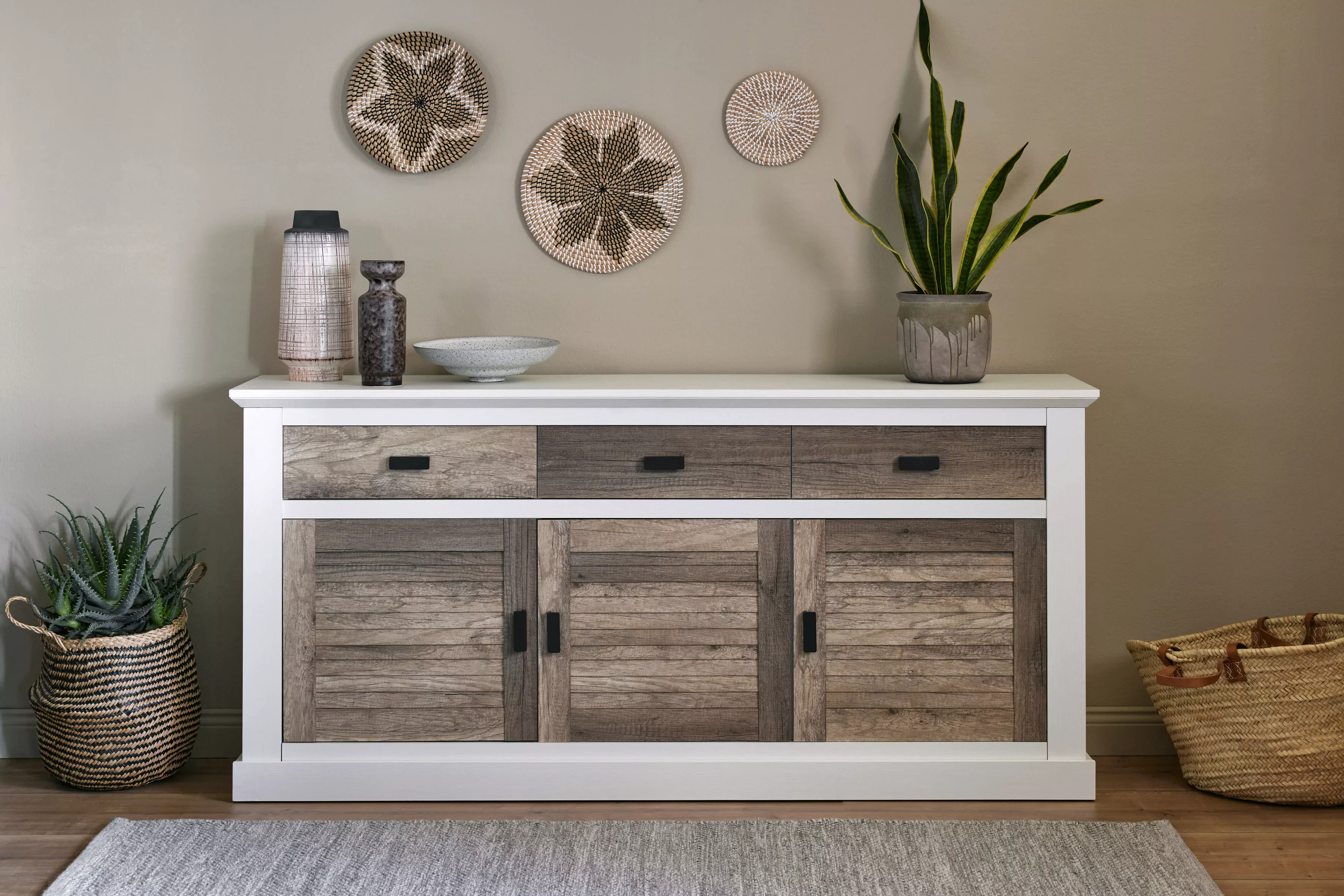 Jahnke Sideboard "HAMPTON SB 160", (1 St.), Sideboard, Landhausstil, 3 Schu günstig online kaufen