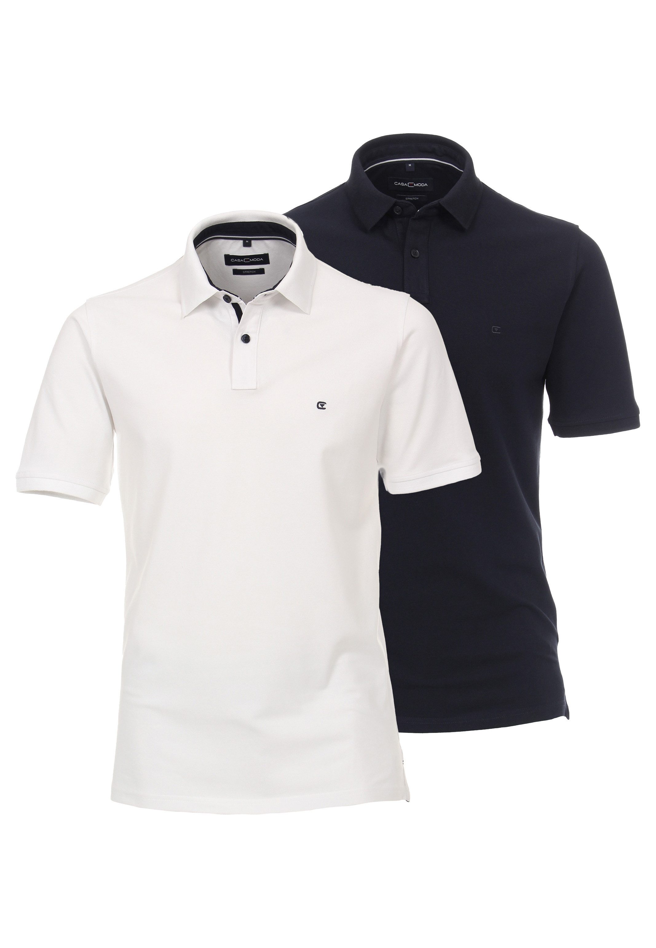 CASAMODA Poloshirt 2er Pack Basic (Spar-Set, günstig online kaufen