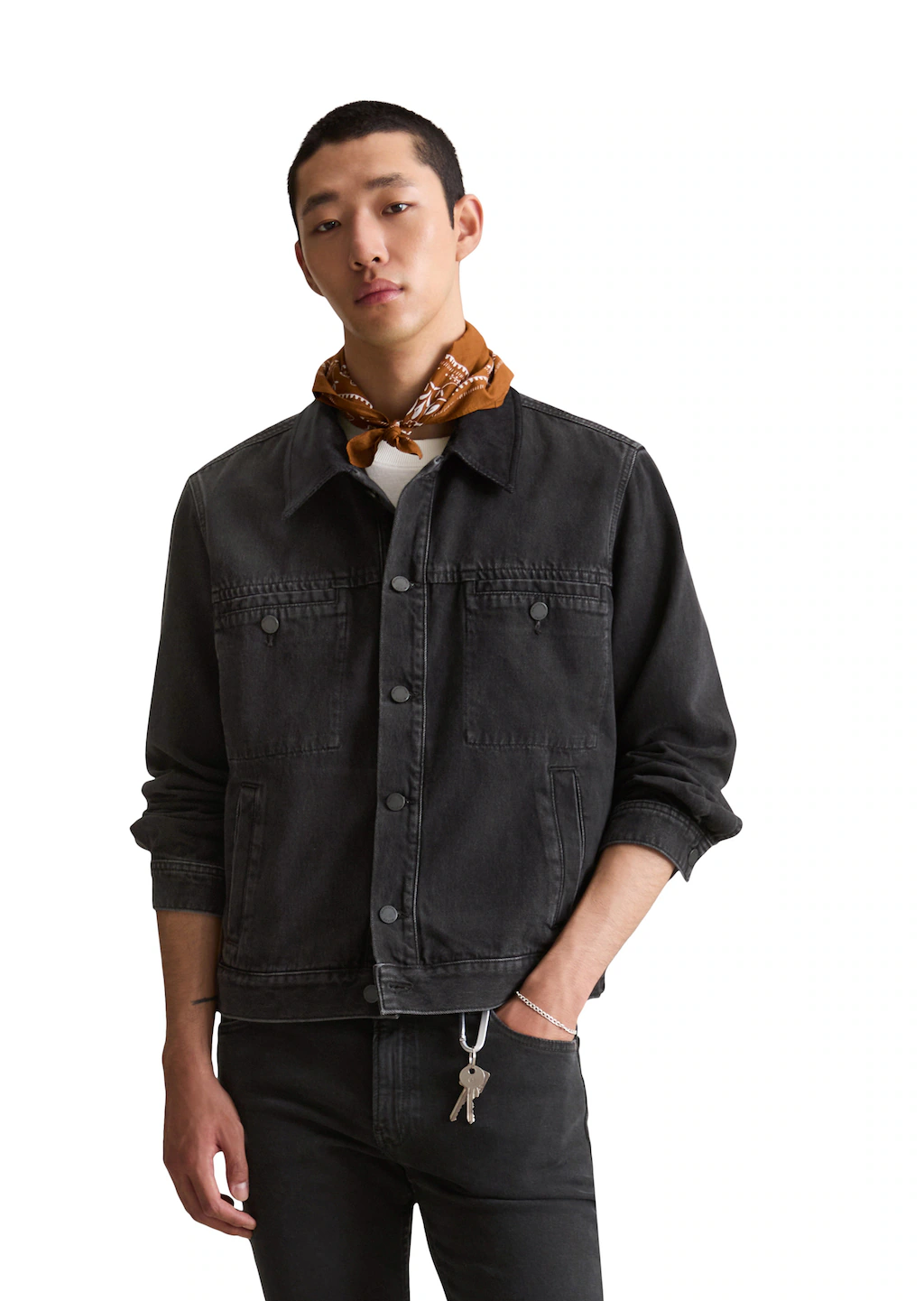 Marc OPolo DENIM Jeansjacke "mit Cordkragen", ohne Kapuze günstig online kaufen