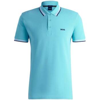 BOSS  Poloshirt Paddy Piqué Polo Shirt Open Blue günstig online kaufen