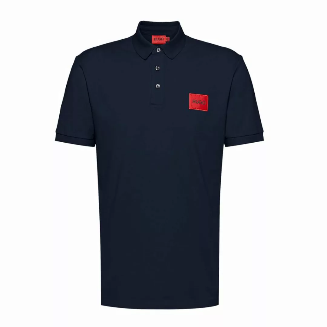 HUGO Herren Polo-Shirt - DERESO212, Pique, 1/2-Arm, Knopfleiste, Logo, Baum günstig online kaufen