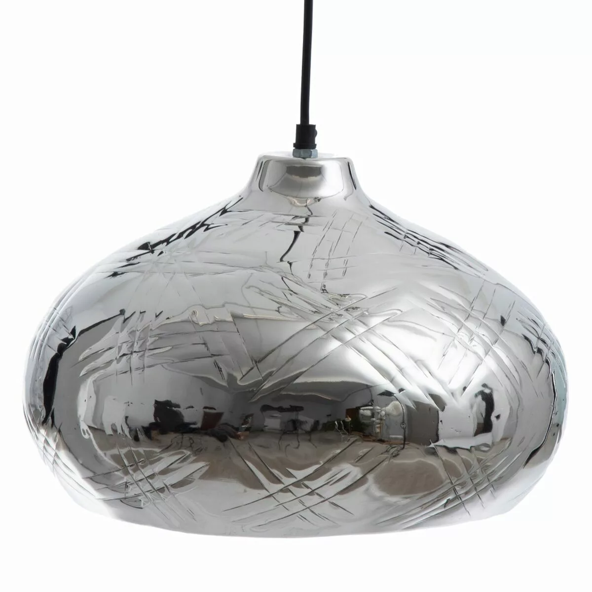 Deckenlampe 34 X 34 X 23 Cm Silber Aluminium günstig online kaufen