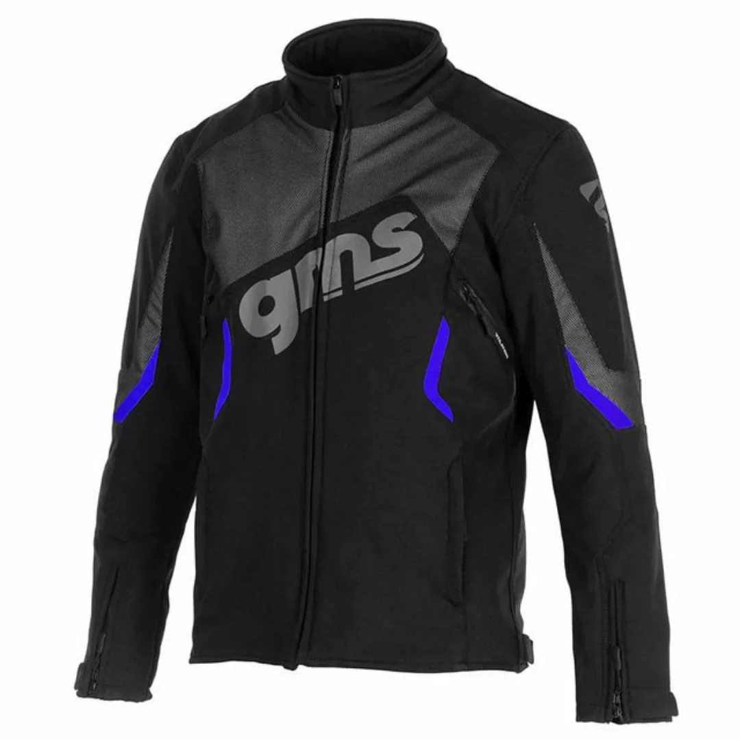 gms Motorradjacke GMS Softshelljacke Arrow - schwarz-blau S günstig online kaufen