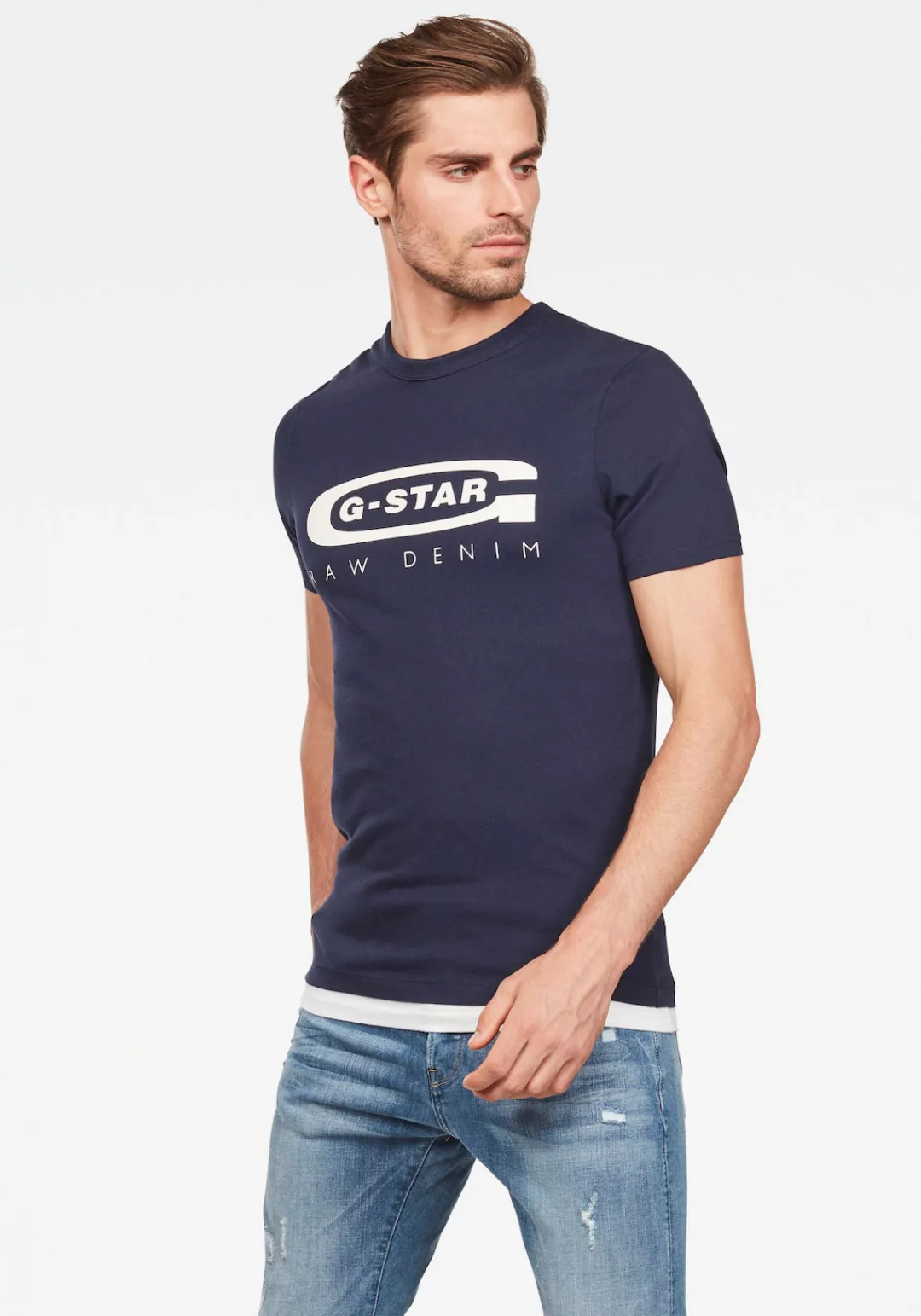 G-STAR Rundhalsshirt "Graphic 4" günstig online kaufen