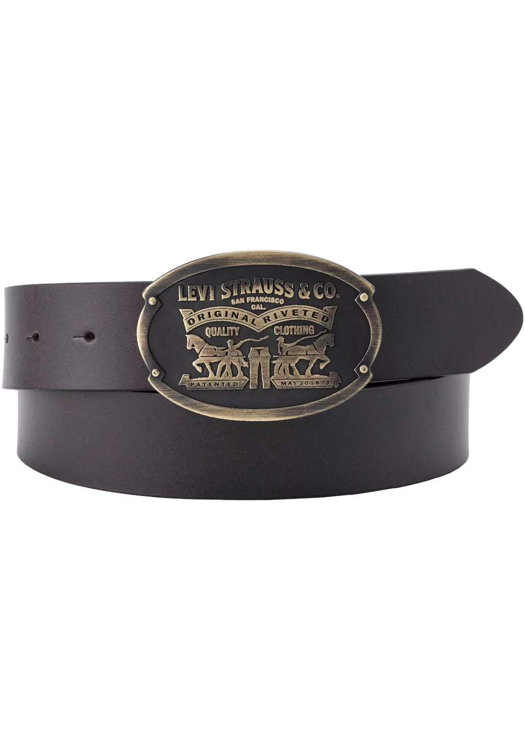 Levis Ledergürtel "Billy Plaque Belt", mit markanter Koppelschließe günstig online kaufen