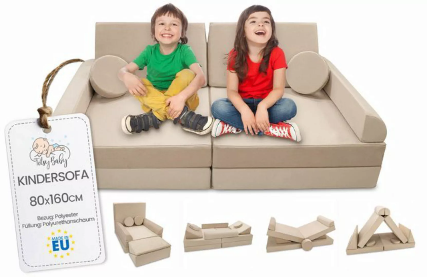 Totsy Baby Kindersofa Spielsofa Kinder softbausteine mini modular bodensofa günstig online kaufen