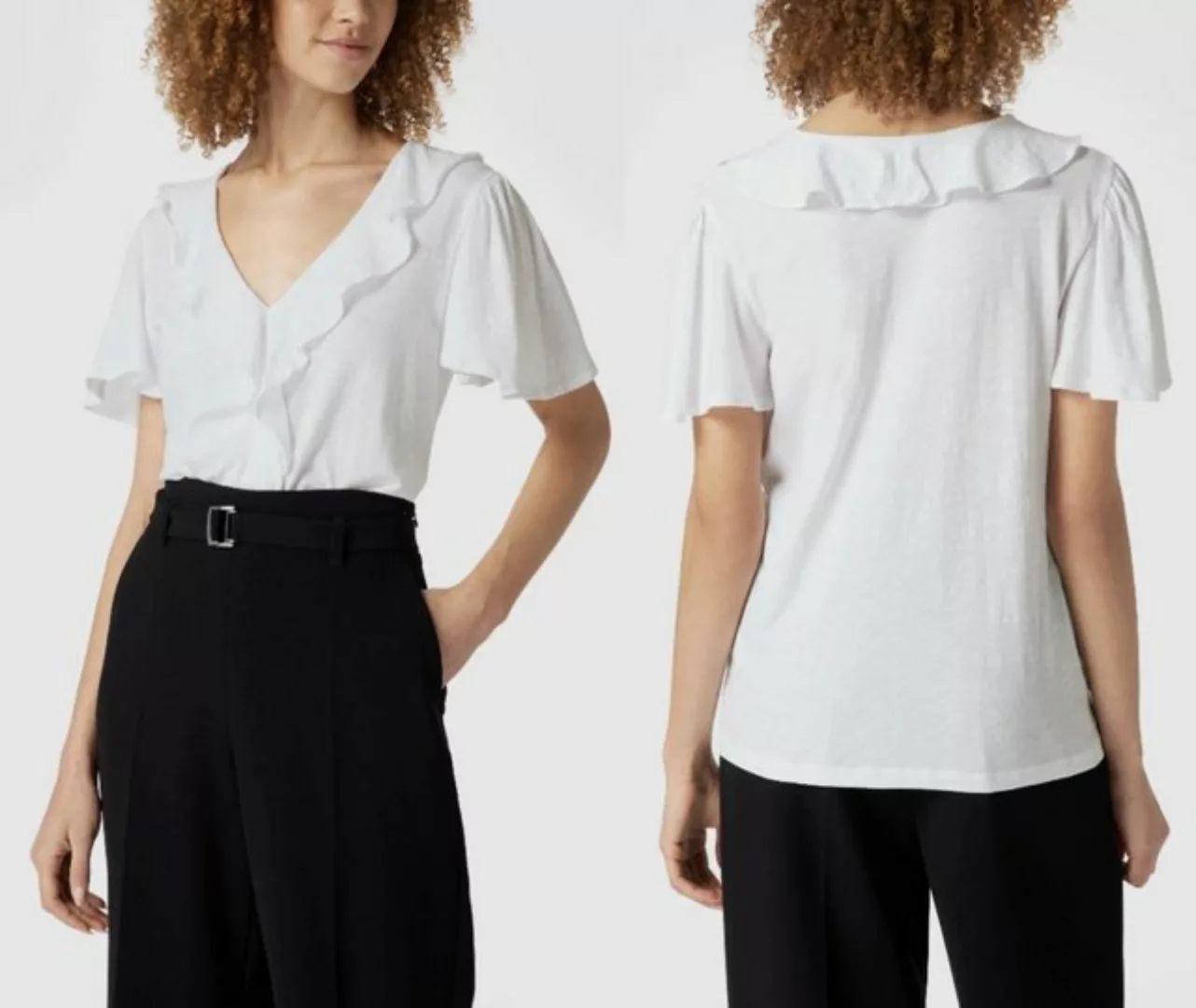 Ralph Lauren T-Shirt LAUREN RALPH LAUREN Volants Blouse Hemd Blusentop Flou günstig online kaufen
