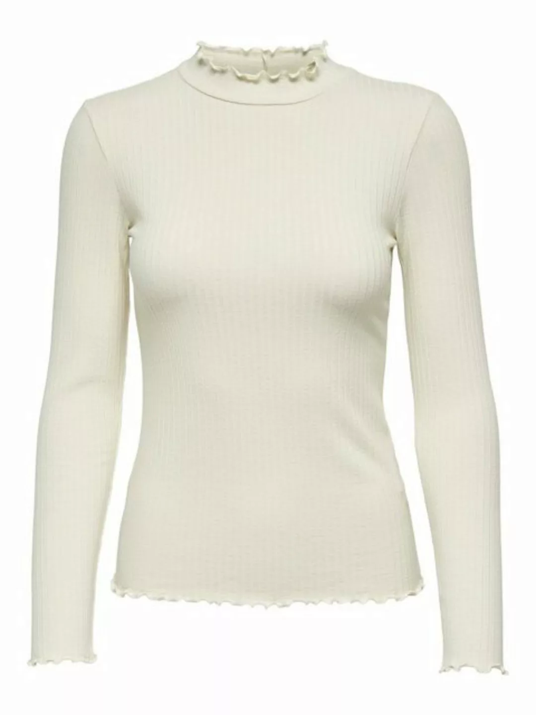 JDY Longsleeve - Langarm Stricktop - Strickpullover gerippt - Stehkragen günstig online kaufen