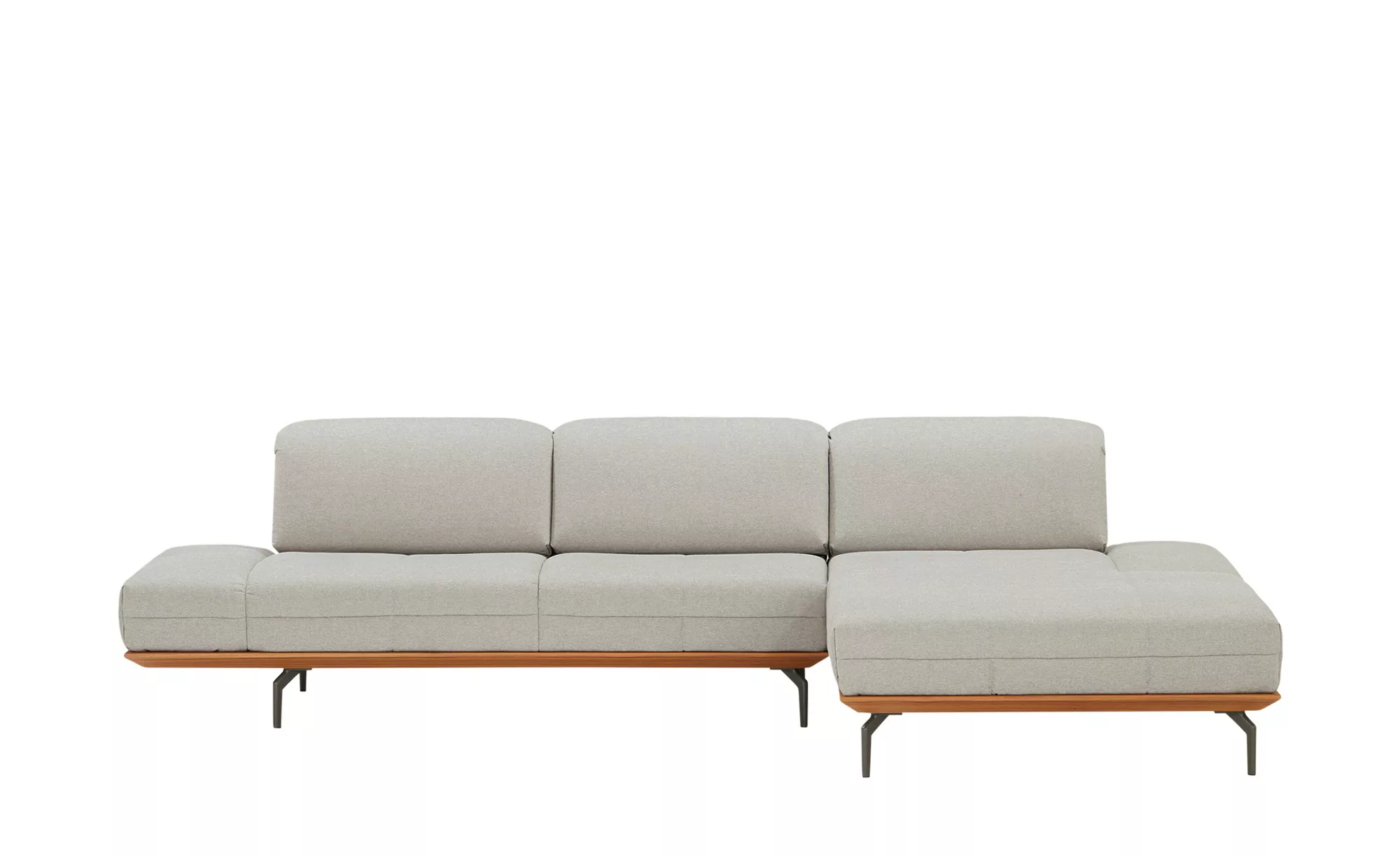 hülsta Sofa Ecksofa  HS 420 - grau - 313 cm - 170 cm - Polstermöbel > Sofas günstig online kaufen