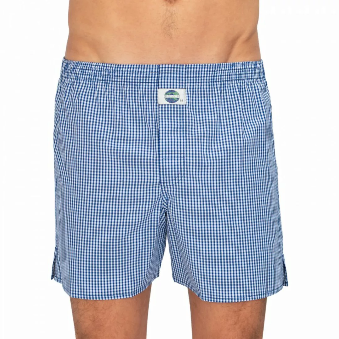 D.E.A.L International Boxershorts Blau kariert günstig online kaufen