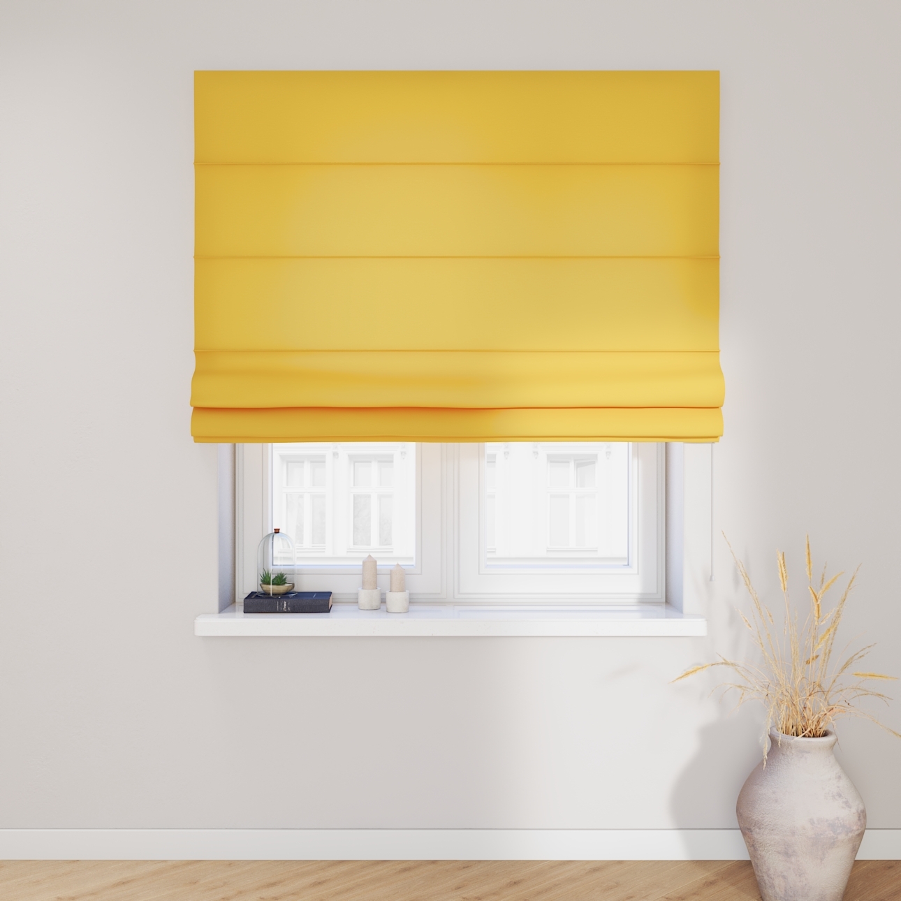 Dekoria Raffrollo Capri, gelb, 120 x 160 cm günstig online kaufen