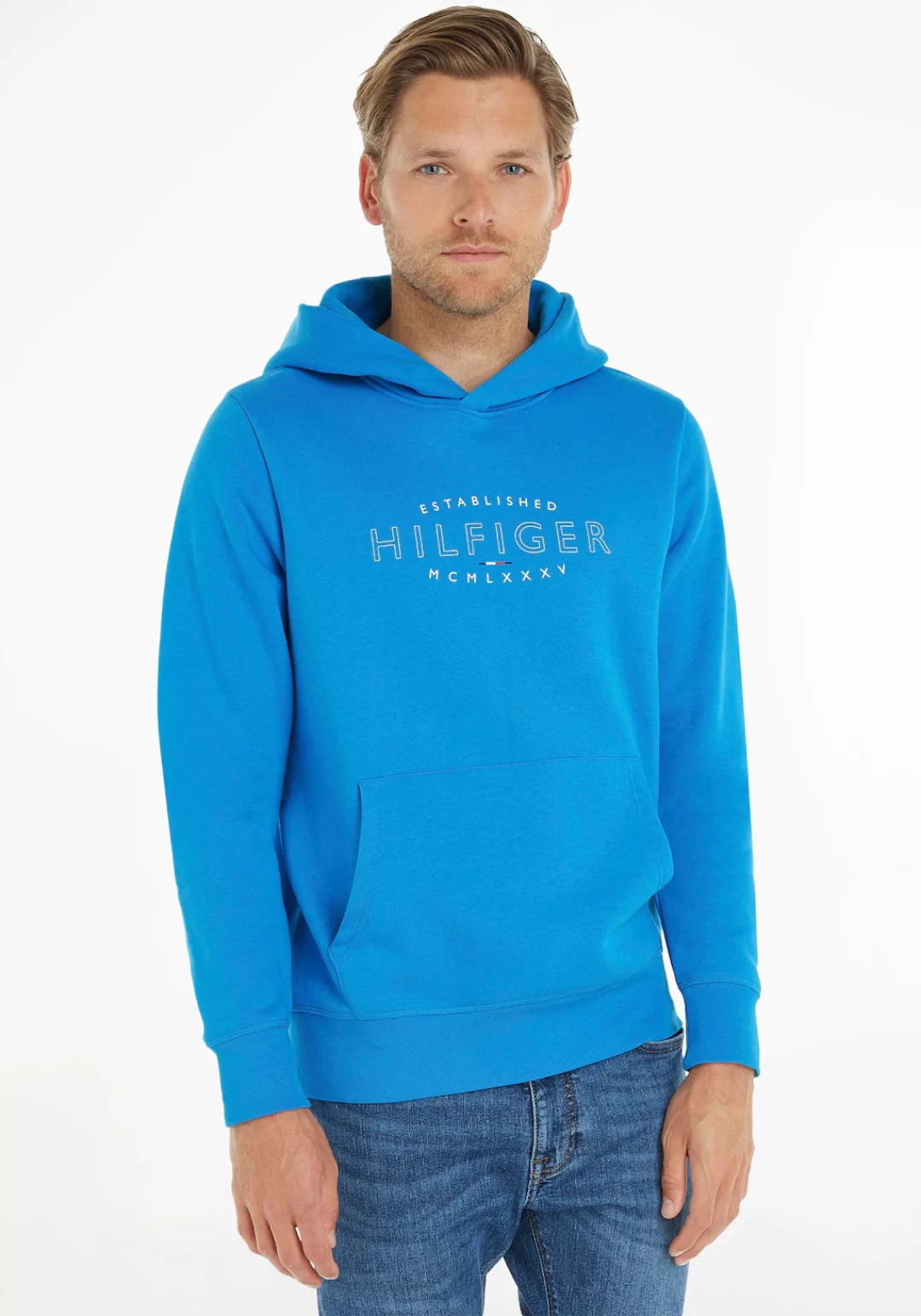 Tommy Hilfiger Kapuzensweatshirt HILFIGER CURVE LOGO HOODY günstig online kaufen