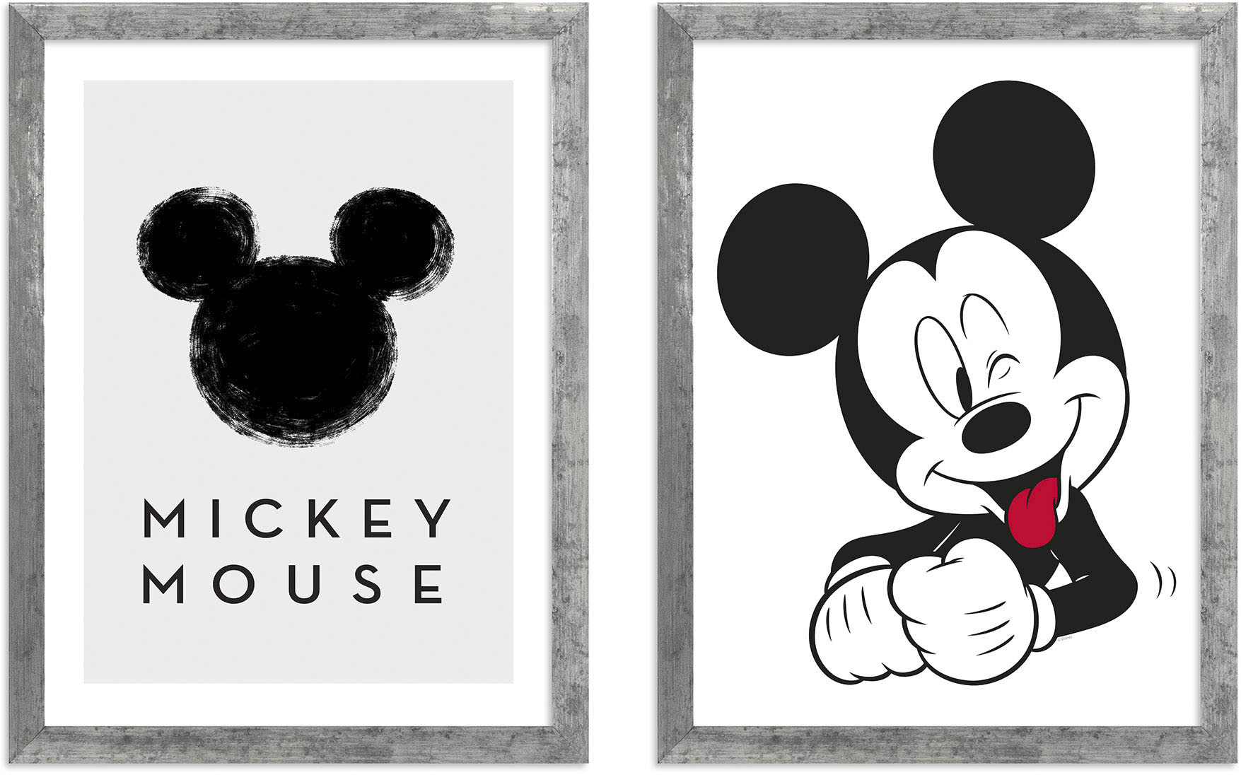 Komar Bild mit Rahmen "Mickey Mouse", (2 St.), maschinell günstig online kaufen