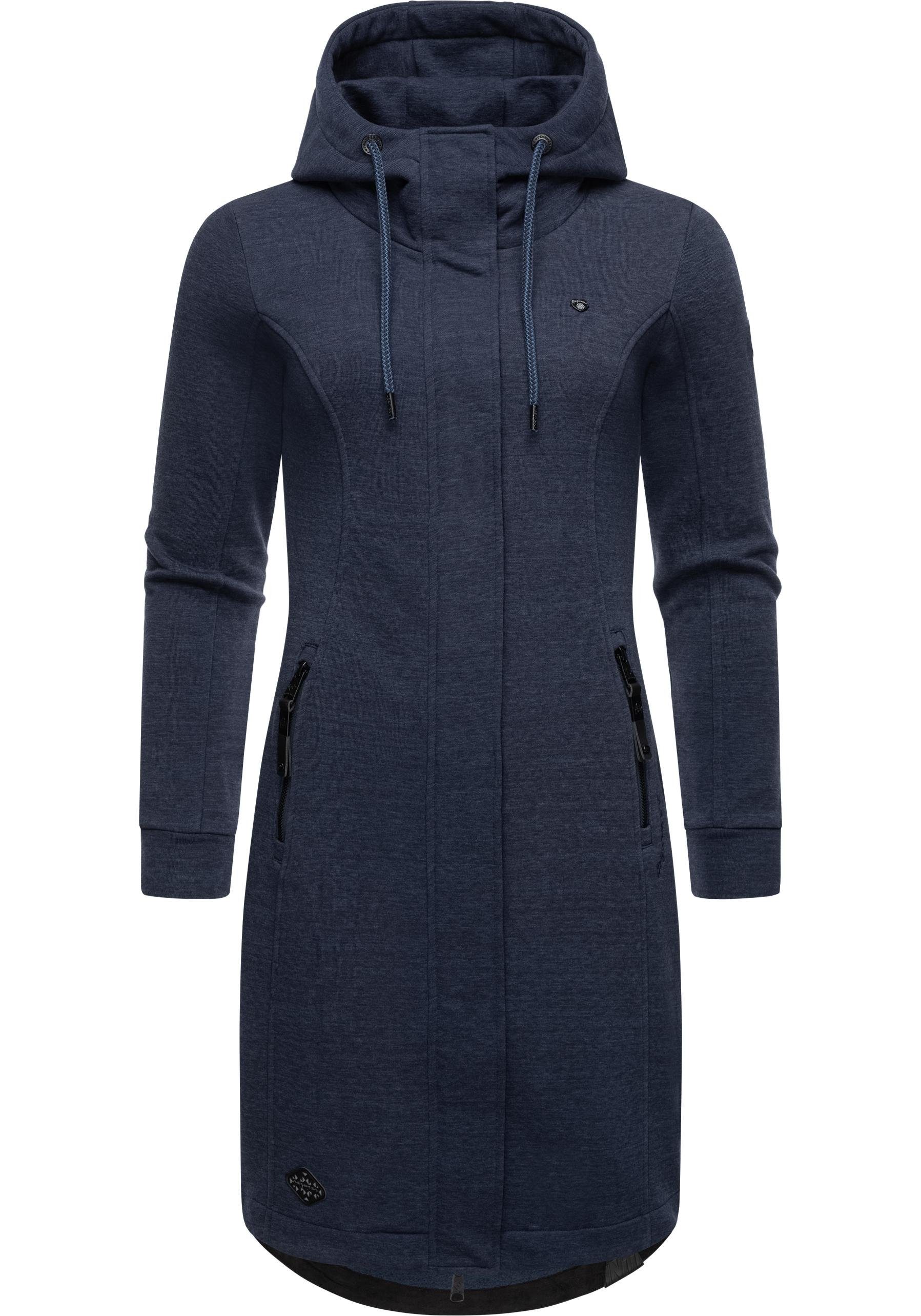 Ragwear Kurzmantel "Letti Long", Übergangsjacke aus Fleece mit Kapuze günstig online kaufen