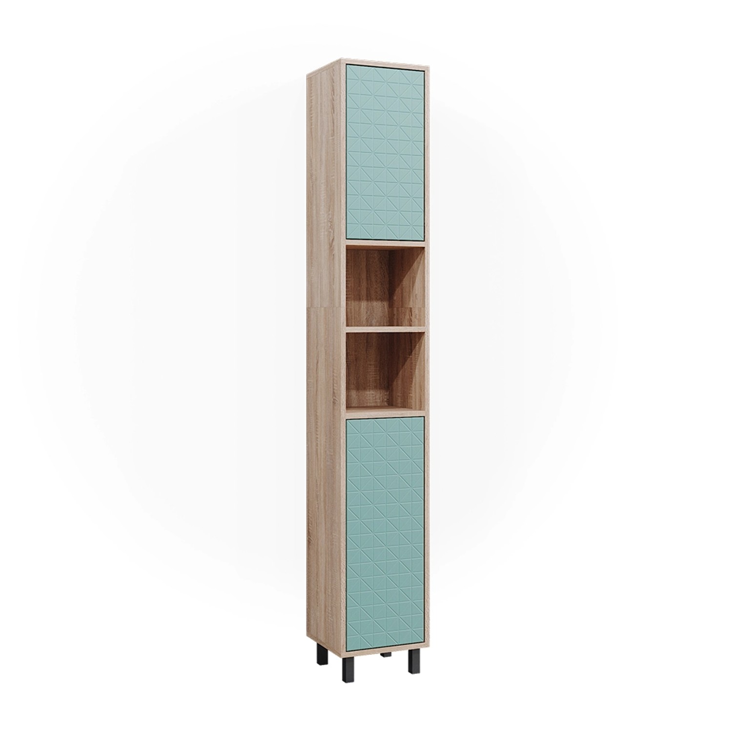 Vicco Hochschrank Agasta, Mintgrün/Sonoma, 30 x günstig online kaufen