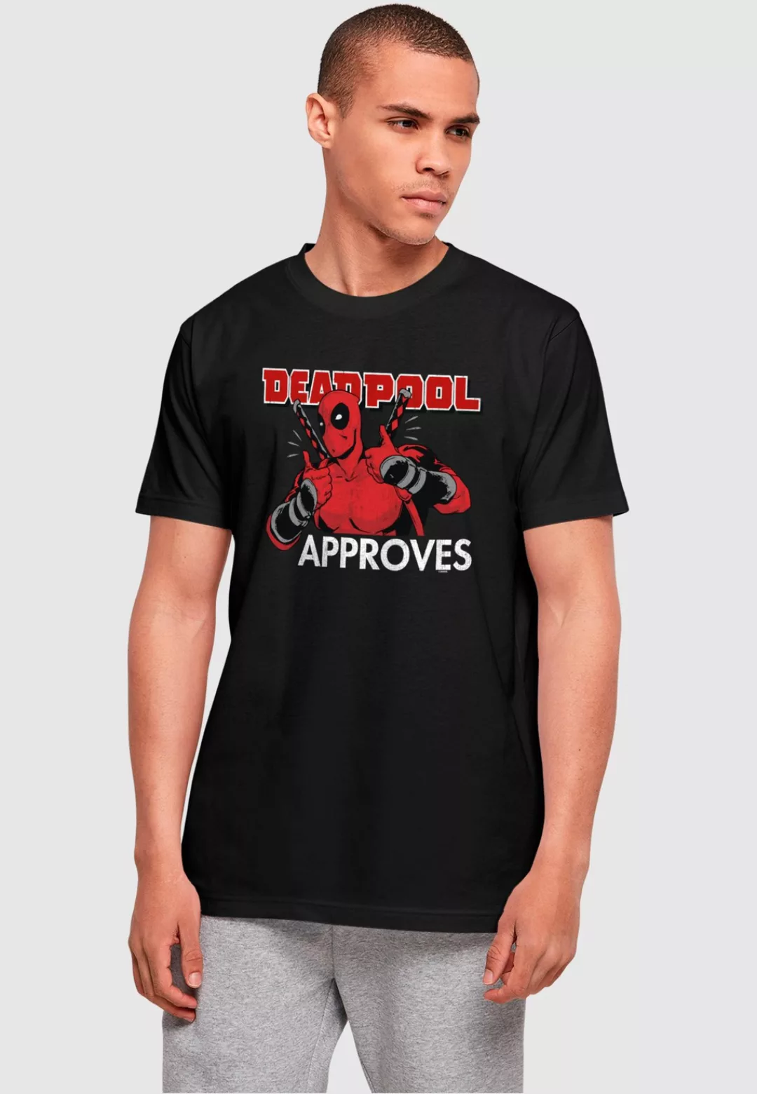 ABSOLUTE CULT T-Shirt "ABSOLUTE CULT Herren Deadpool - Approves T-Shirt" günstig online kaufen