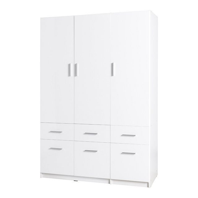 Lomadox Kleiderschrank SELAWIK-166 Drehtürenschrank, 3-türig, 136cm breit, günstig online kaufen