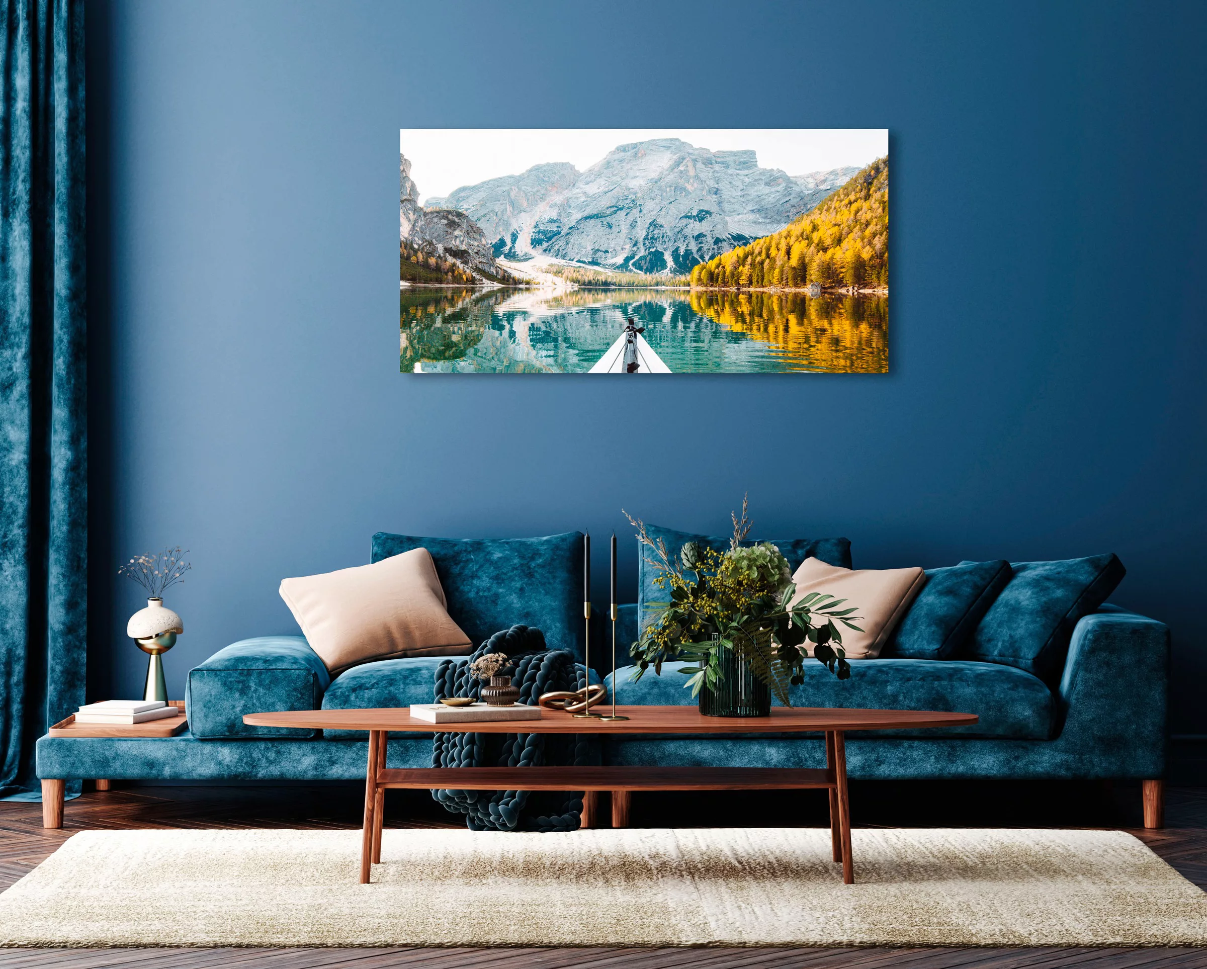 queence Acrylglasbild "Echo", Landschaft-Seelandschaft-Berge-Berge & Alpenb günstig online kaufen