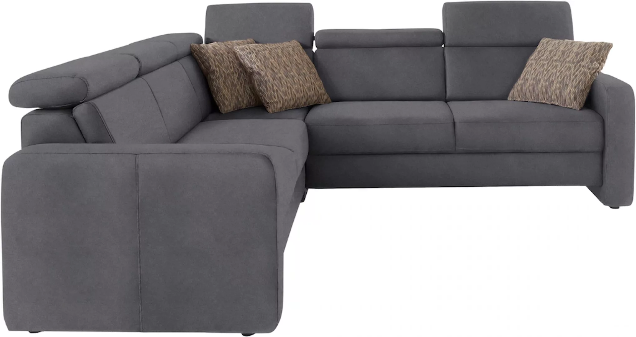 sit&more Ecksofa »Bologna L-Form«, Kopfteilverstellung, wahlweise mit Bettf günstig online kaufen
