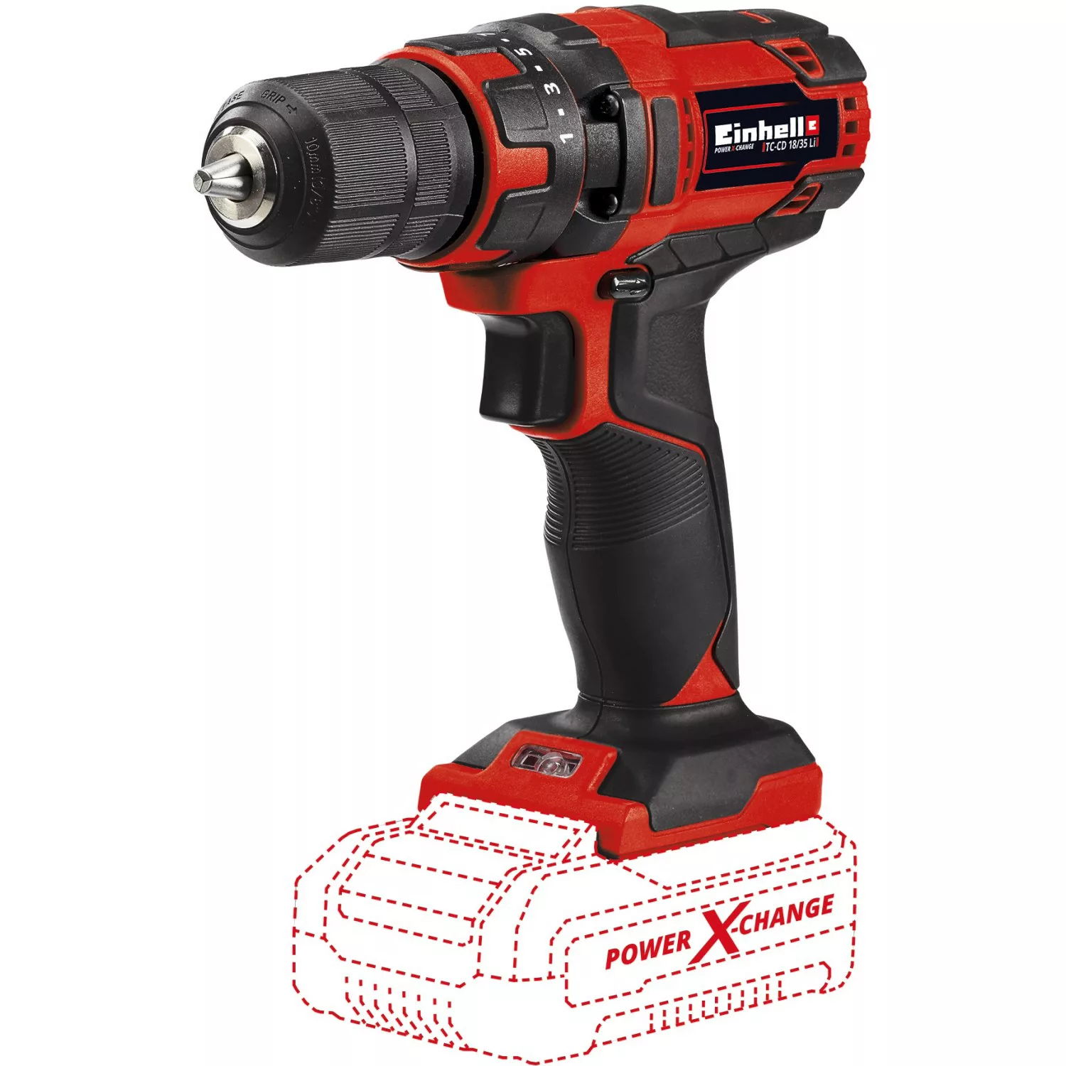 Einhell Power X-Change Akku-Bohrschrauber TC-CD 18/35 Li Solo günstig online kaufen