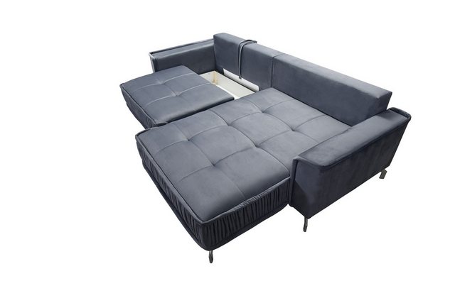 Fun Möbel Ecksofa Schlafsofa Sofa FLORENCE in Stoff, inkl. 5 Rückenkissen, günstig online kaufen