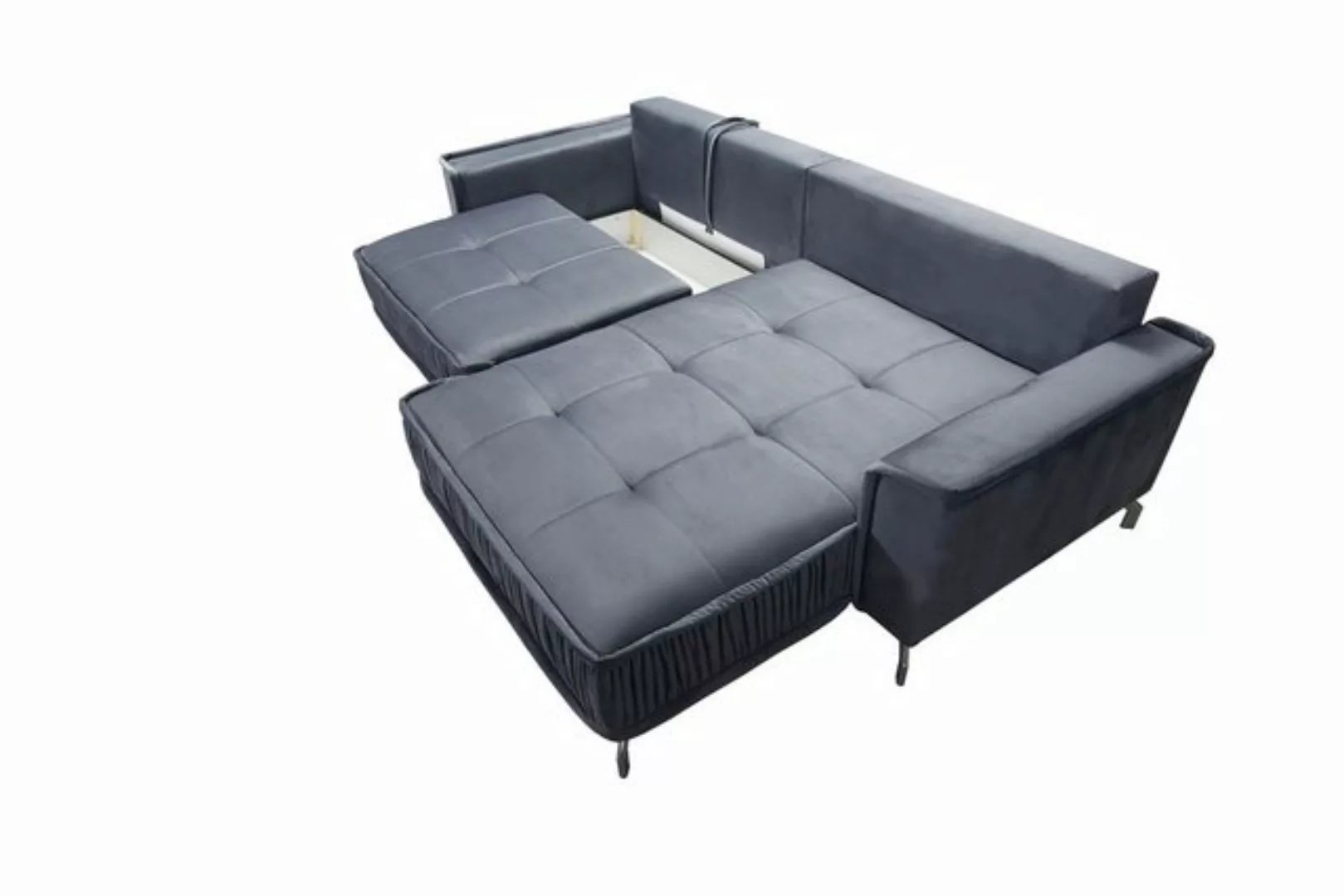 Fun Möbel Ecksofa Schlafsofa Sofa FLORENCE in Stoff, inkl. 5 Rückenkissen, günstig online kaufen