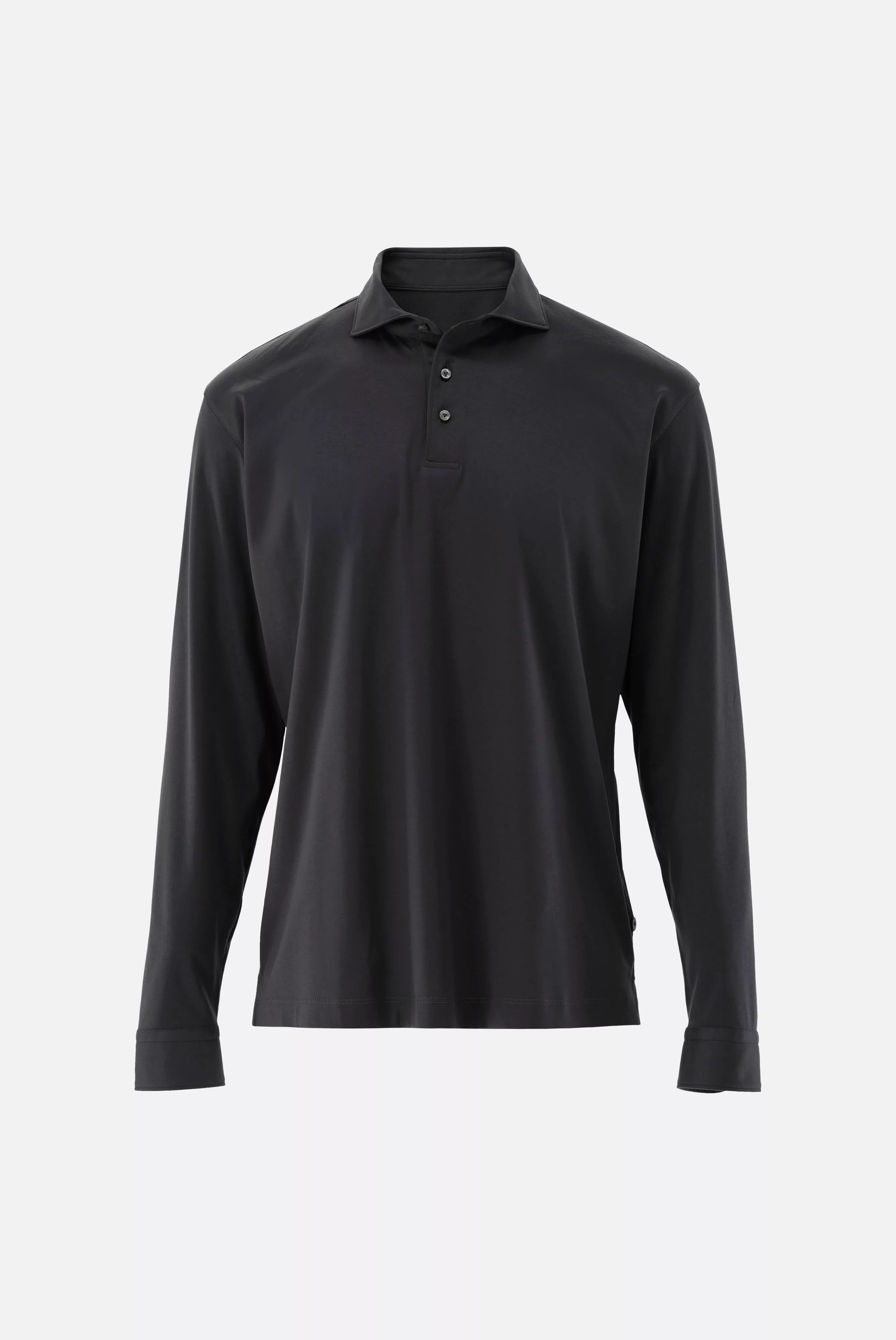 Langarm Jersey Poloshirt günstig online kaufen