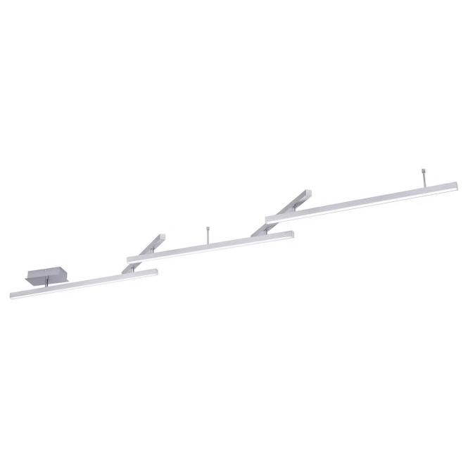 LED-Deckenleuchte ca. 242 cm breit RGBW-LED WIZ-Technik Nickel Matt 1 Stück günstig online kaufen