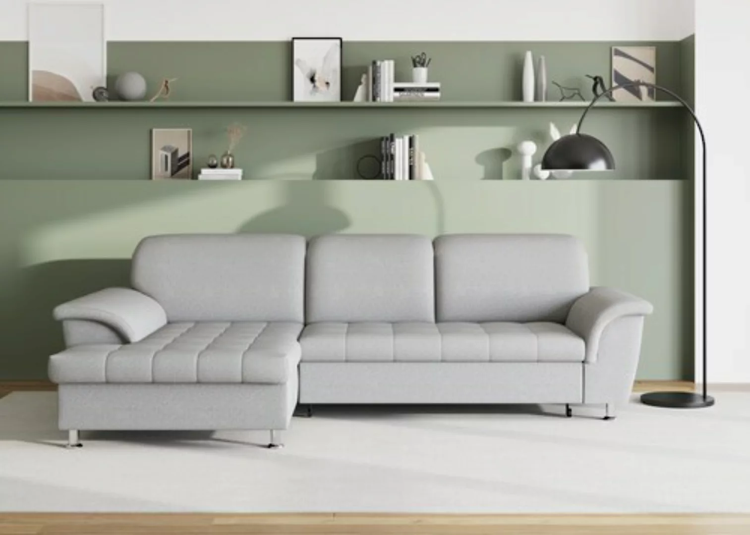 DOMO collection Ecksofa Franzi, wahlweise mit Bettfunktion, Bettkasten und günstig online kaufen