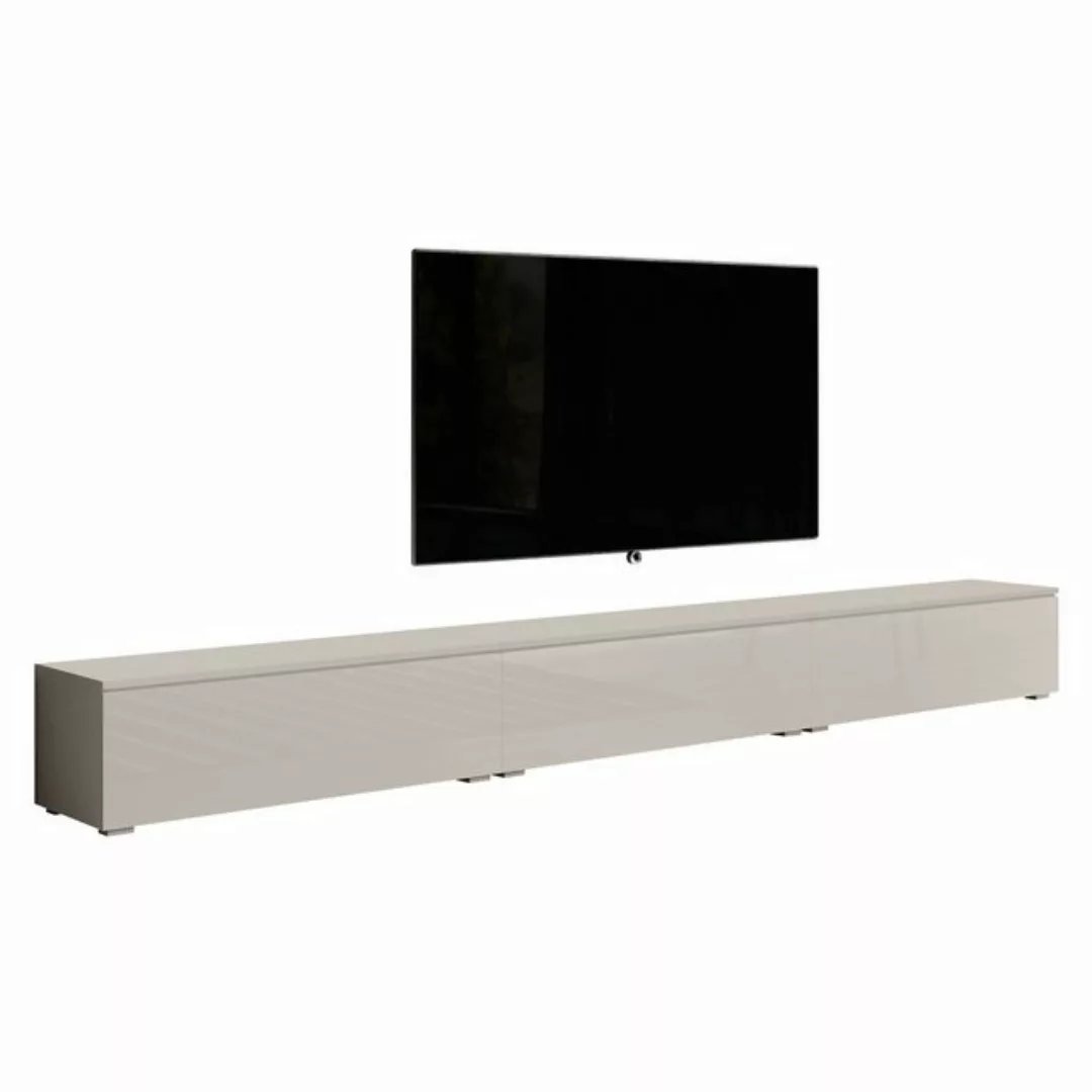 Furnix TV-Schrank TV-Kommode Tatia 300 cm (3x100cm) mit/ohne LED-Beleuchtun günstig online kaufen