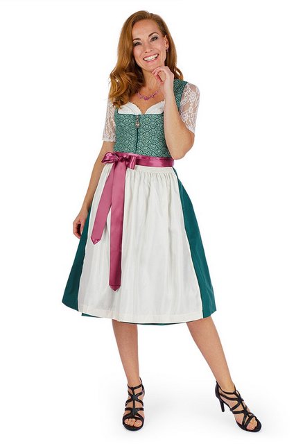 MarJo Dirndl Midi Dirndl 2tlg. - JILL - flaschengrün/creme günstig online kaufen