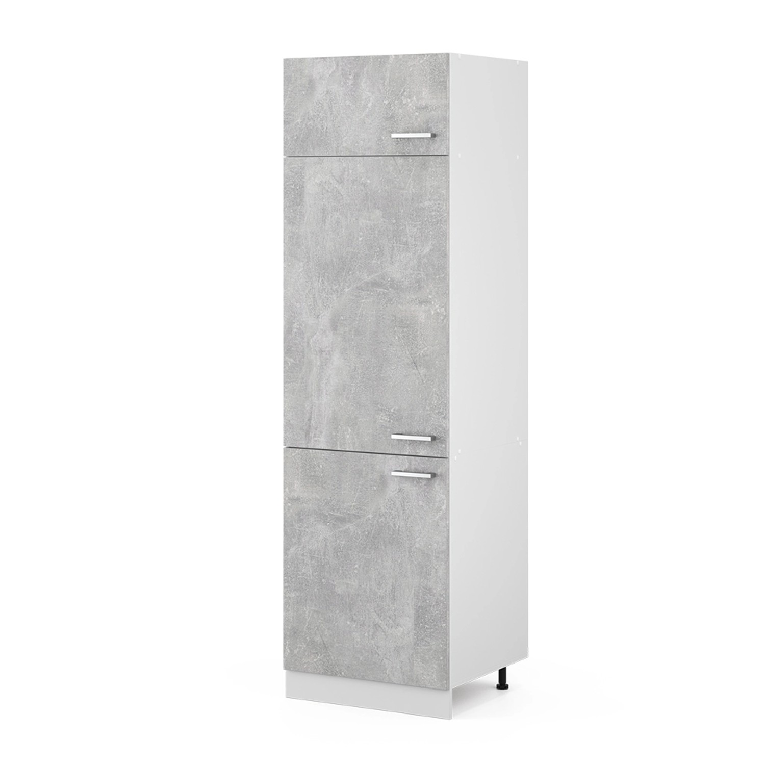 Vicco Kühlumbauschrank R-Line, Beton/Weiß, 60 cm günstig online kaufen