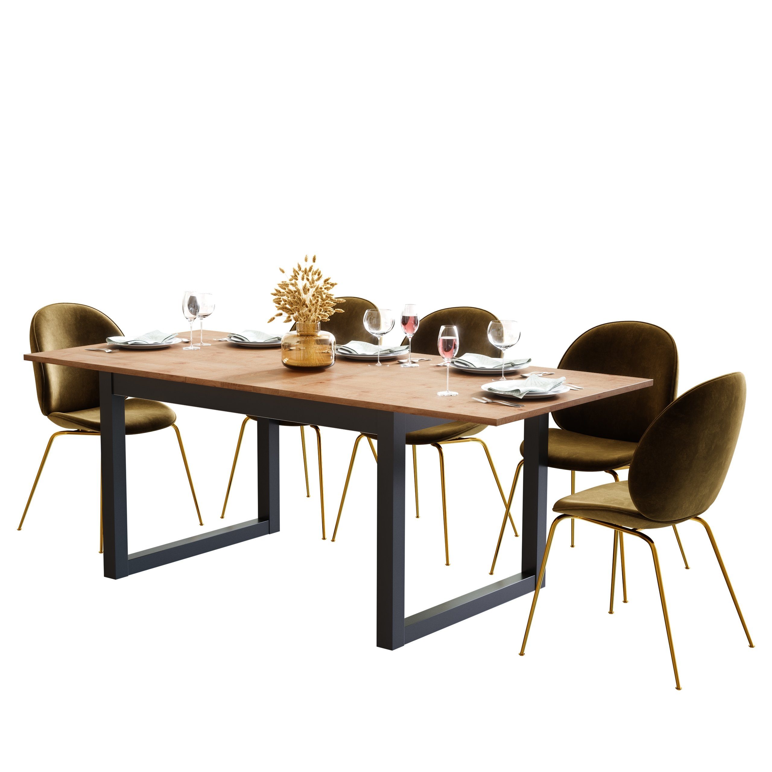 Newroom Esstisch Vincent, ausziehbar 160-200 cm günstig online kaufen