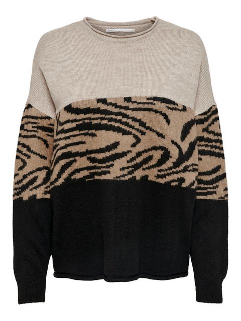 ONLY Rundhalspullover ONLJADE ANIMAL L/S PULLOVER KNT günstig online kaufen