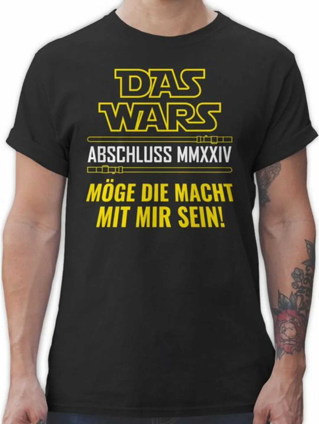 Shirtracer T-Shirt Das Wars Abschluss 2024 Möge die Macht mit mir sein Abit günstig online kaufen