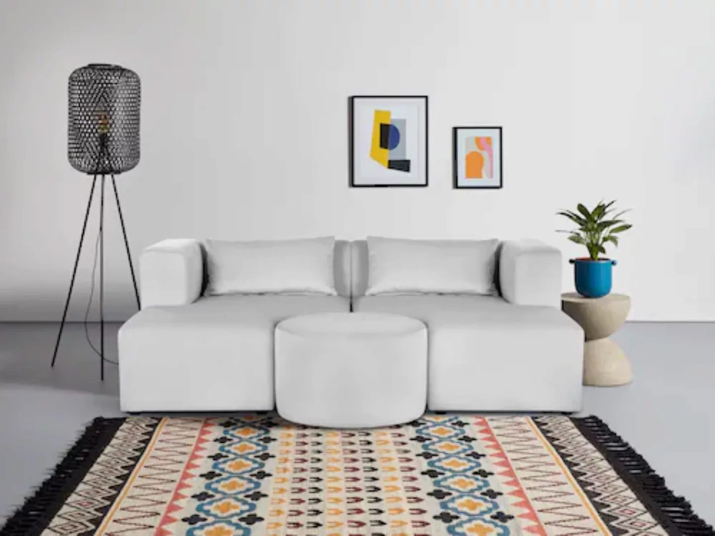 Leonique Sofa »Alexane«, zusammengesetzt aus Modulen, in vielen Bezugsquali günstig online kaufen